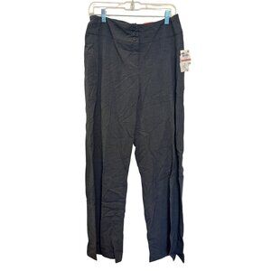 Style & Co Wide Leg Pants Womens Size 12 Grey Polyester/Rayon Blend Mid Rise